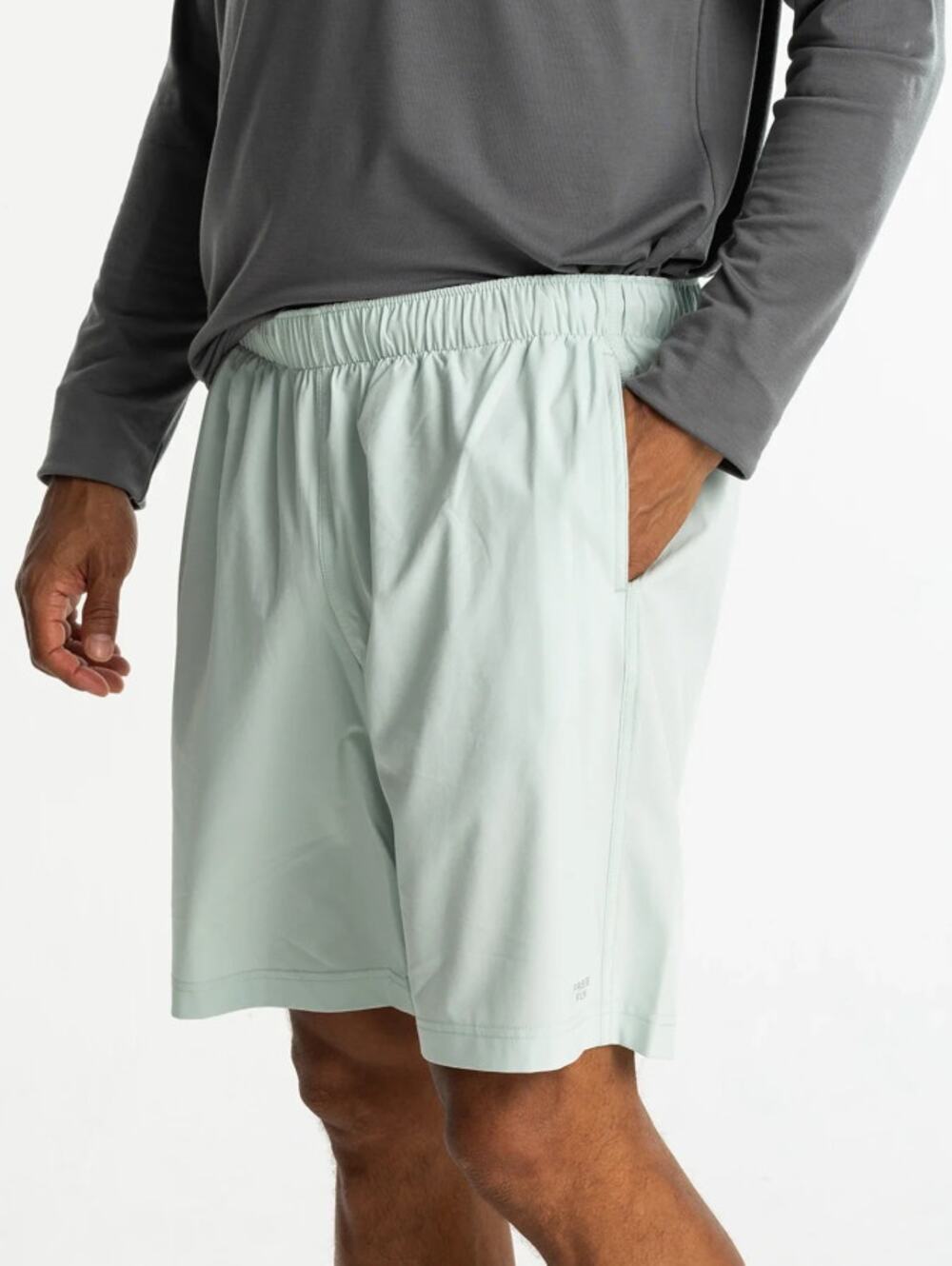 FREEFLY Mens Breeze Outdoor Shorts 3XL Light Green 8" Inseam Lightweight NWT